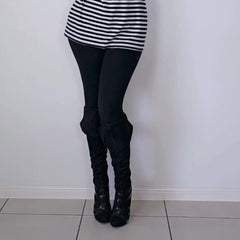 Guess Black Suede Knee-High Boots