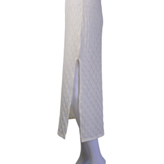 Billabong White Knit Midi Dress – Coastal Minimalist Summer Dress – Size AU 10