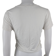 Antistar White Ruched Tee – Size AU 12 (Soft Sculpted Everyday Essential)