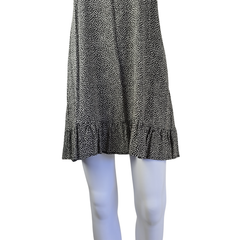 Auguste Charcoal Polka Dot Halter Mini Dress – Effortless Boho | AU 10