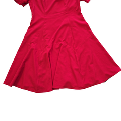 Diana Ferrari Red Midi Dress – Structured Fit & Flare (AU 10)