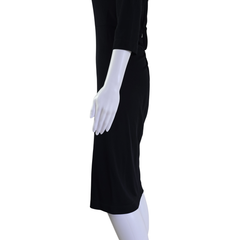 Moschino Cheap & Chic Black Cut-Out Back Midi Dress – AU 10