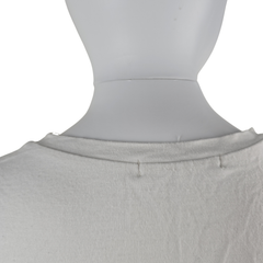 Antistar White Ruched Tee – Size AU 12 (Soft Sculpted Everyday Essential)