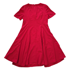Diana Ferrari Red Midi Dress – Structured Fit & Flare (AU 10)