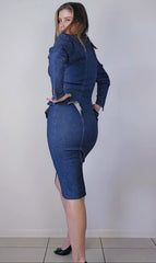 Vintage Scarpa Denim Dress, Size: Vintage AU 12 (Internaional S)