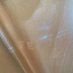 Fendi Beige Logo Cotton Blend Sleeveless Top – IT 46