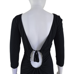 Moschino Cheap & Chic Black Cut-Out Back Midi Dress – AU 10