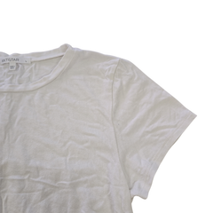Antistar White Ruched Tee – Size AU 12 (Soft Sculpted Everyday Essential)