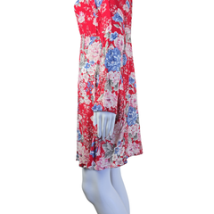 Auguste Red Floral Long Sleeve Mini Dress – Romantic Boho | AU 12
