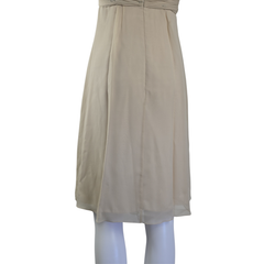Third Millennium Silk Zari Draped Dress – Beige | NWT | AU 6