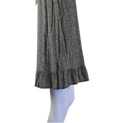 Auguste Charcoal Polka Dot Halter Mini Dress – Effortless Boho | AU 10