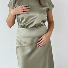 Bec + Bridge Anniston Dress in Olive - Size: AU 14
