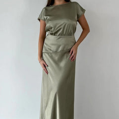 Bec + Bridge Anniston Dress in Olive - Size: AU 14