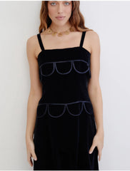 Jacqueline Lechat Vintage 70's Velvet Maxi Dress