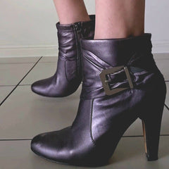 Diana Ferrari Signature Collect Gun Metal Grey Boots