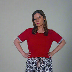 Tukky Red Boho Style Shirt