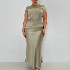 Bec + Bridge Anniston Dress in Olive - Size: AU 14