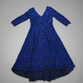 Annah Stretton Floral Lace Navy Dress