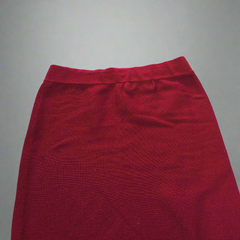 Red skirt on a gray background