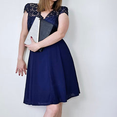 The OG of Midi Dresses – Review Navy Blue Lace Midi Dress (AU 12)
