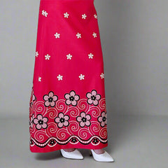 Vintage Pink Flower Power Skirt