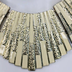 Vintage Gold and White Necklace