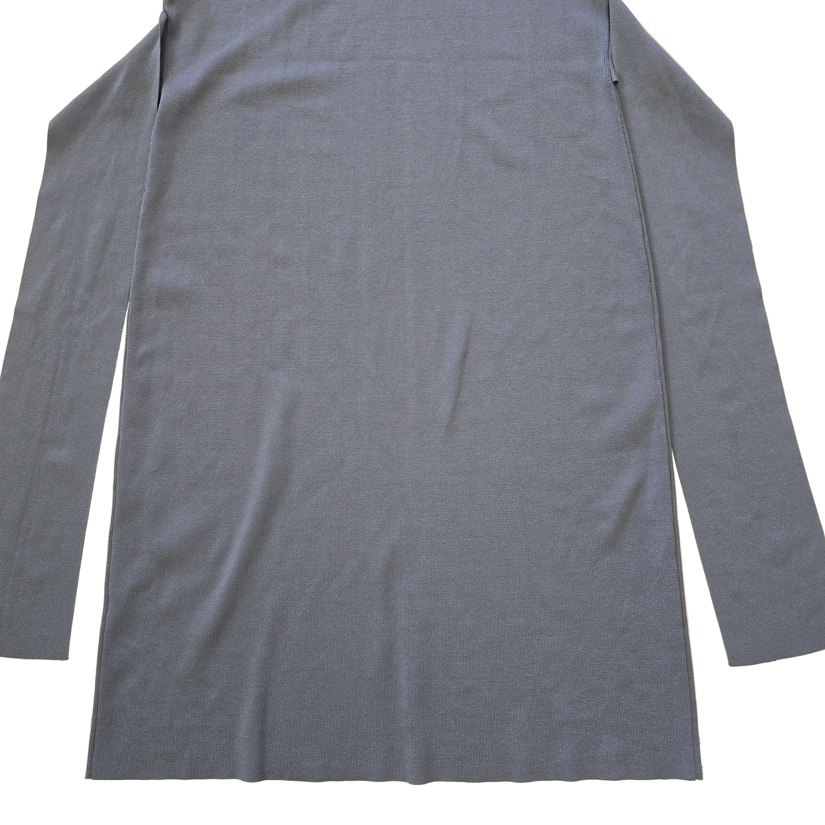 Gray fabric on a tiled floor