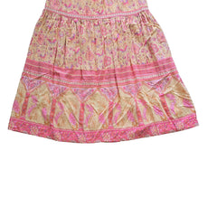 Floral patterned skirt on a light background
