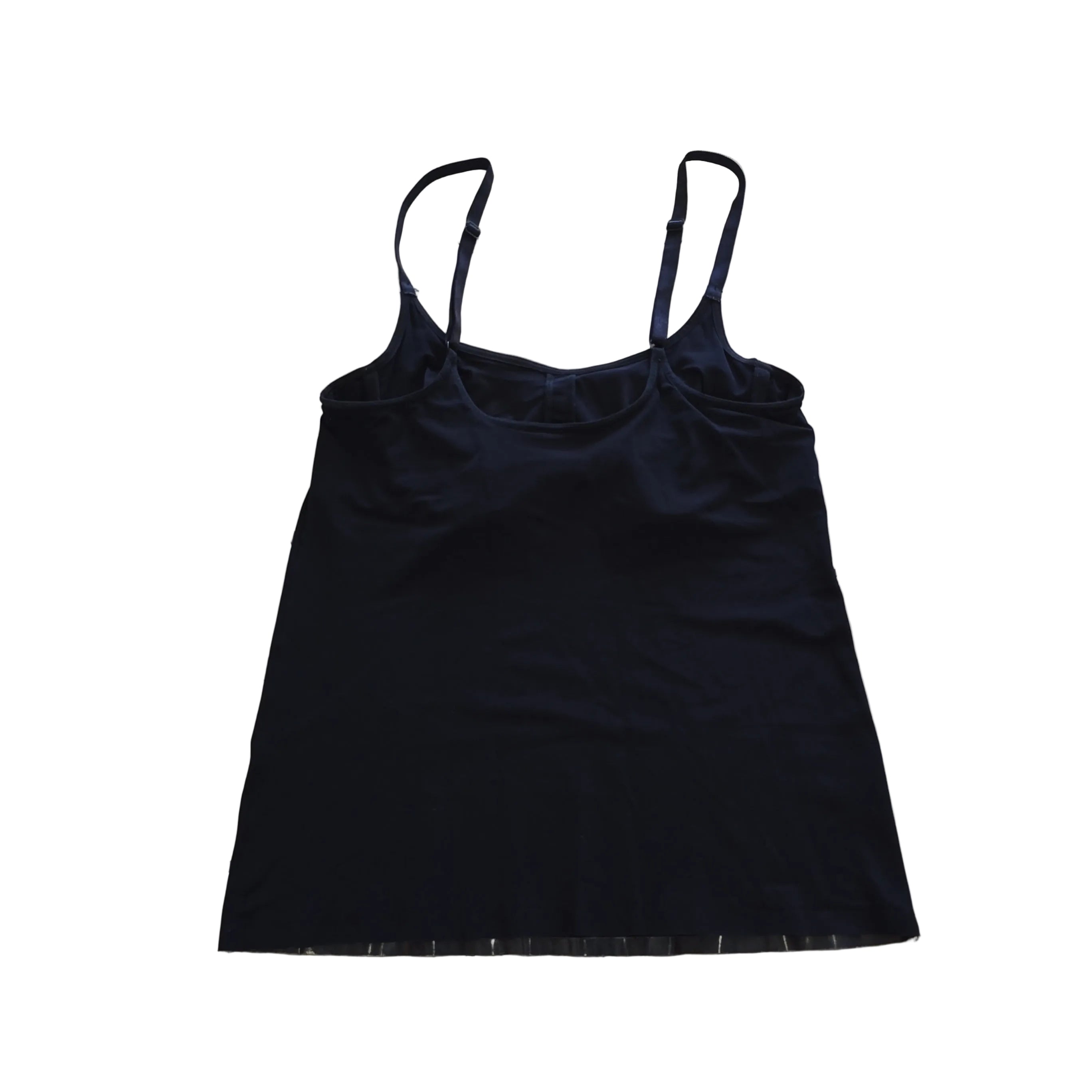 Black tank top on a light background