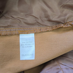 Glassons Classic Camel Brown Bermuda Shorts - Size: AU 12