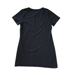 Black dress on a light background