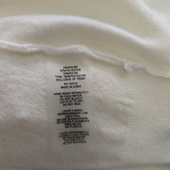 Siani Milano White Balloon Sleeve Sweater with Flower Detail - Size: M