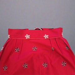 Vintage Pink Flower Power Skirt