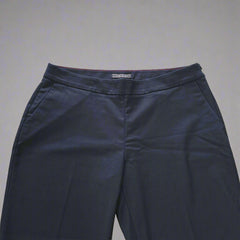 Tommy Hilfiger Cropped Straight Navy Pants - Size: AU 8