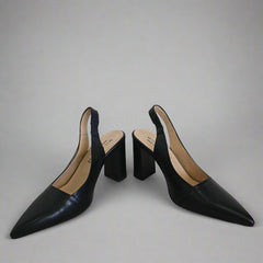 Milana Black Slingback Heels
