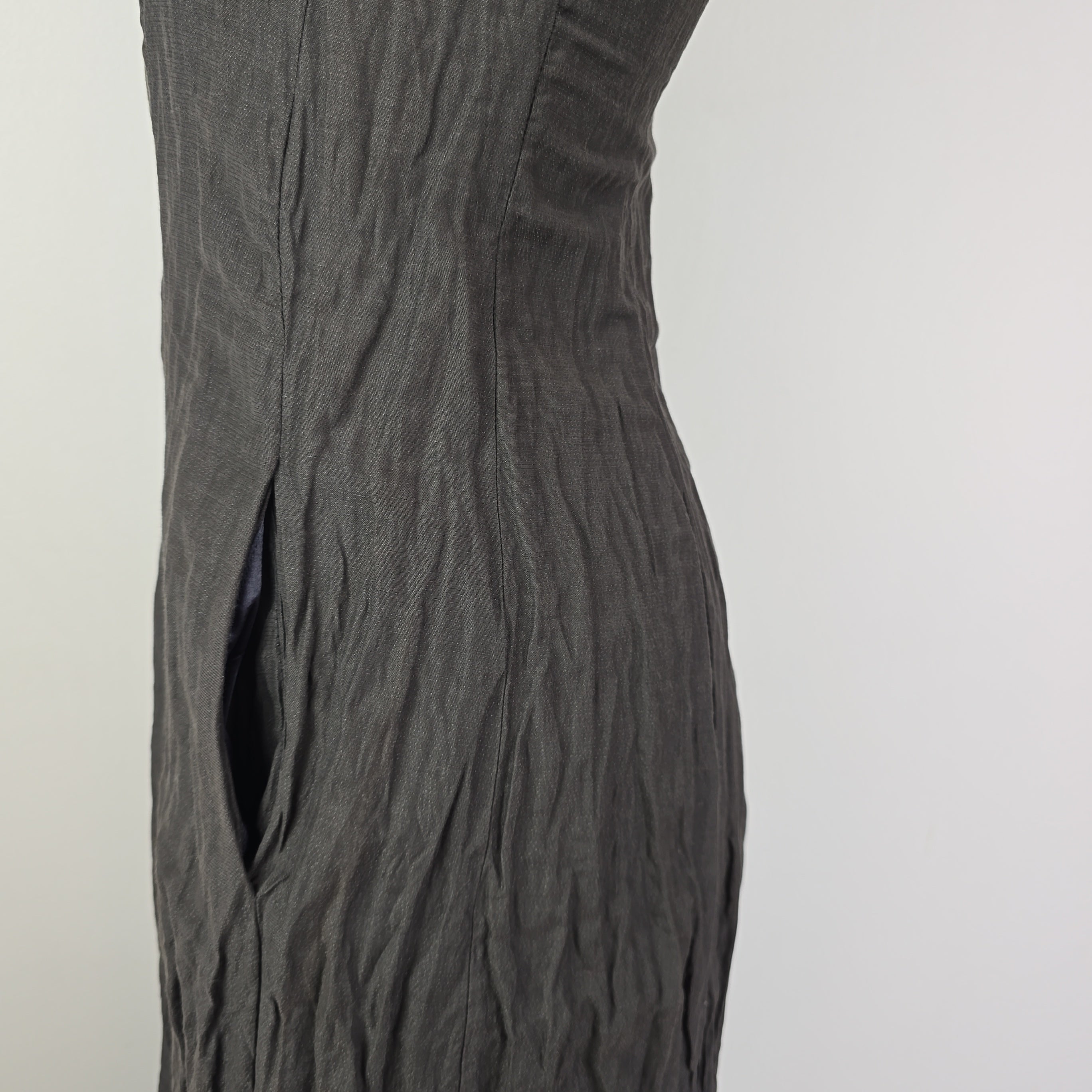 Gray dress on a white background