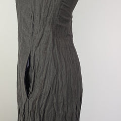 Gray dress on a white background