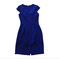 Blue dress on a plain background