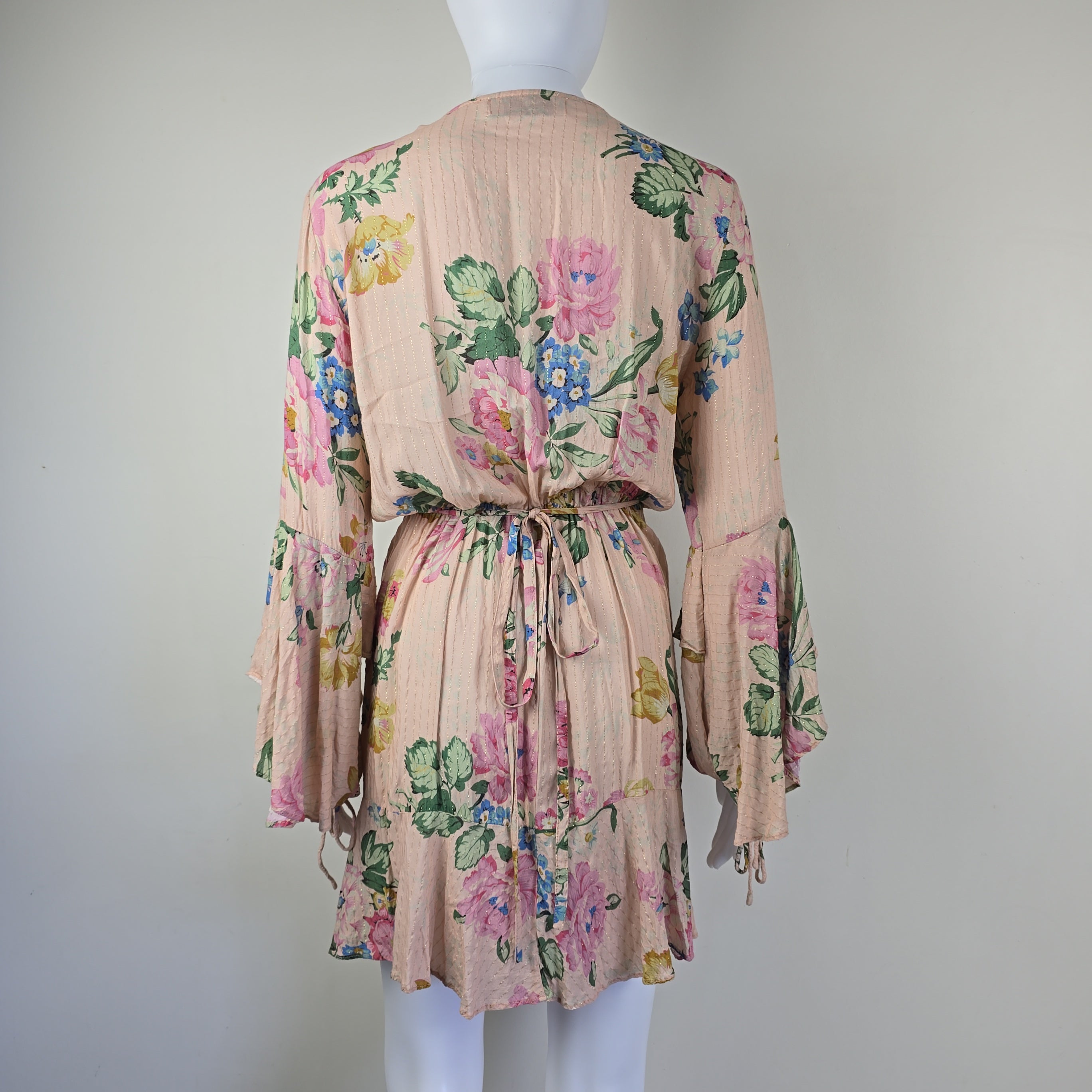 Pink floral dress on a light background