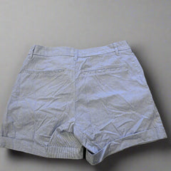 H&M Classic Tailored Light Blue Shorts - Size: AU 12