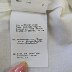 Taifun Collection Cream, Silver and Brown Dress