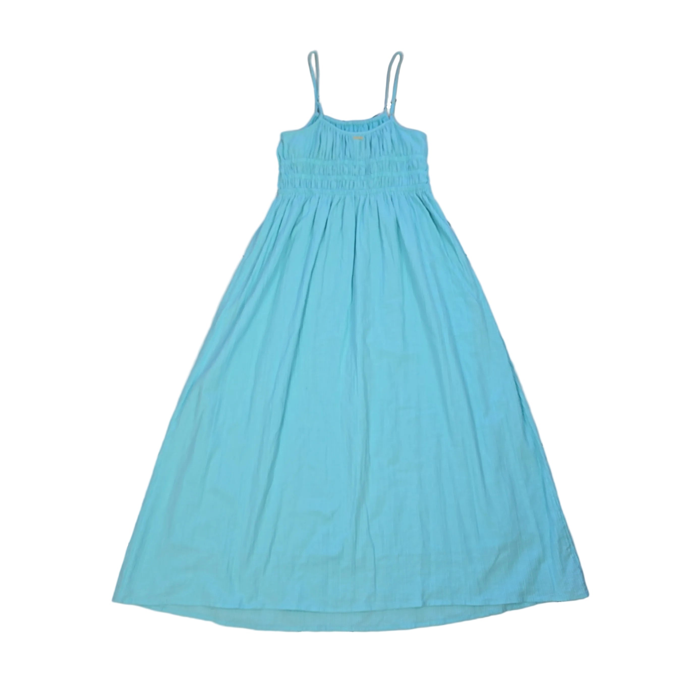 Light blue dress on a light background
