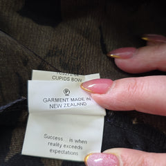 Trelise Cooper Cupids Bow Rosary Navy and Gold Dress - Size: AU 10