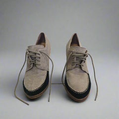 NU by NEO “Lucy” Vintage Suede Tie-Up Pumps – AU 6.5