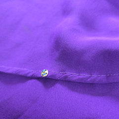 Scanlan & Theodore Violet Purple Silk Draped Top - Size: AU 8