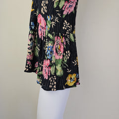 Floral-patterned fabric on a plain background