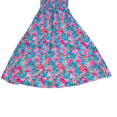 Floral patterned dress on a light background