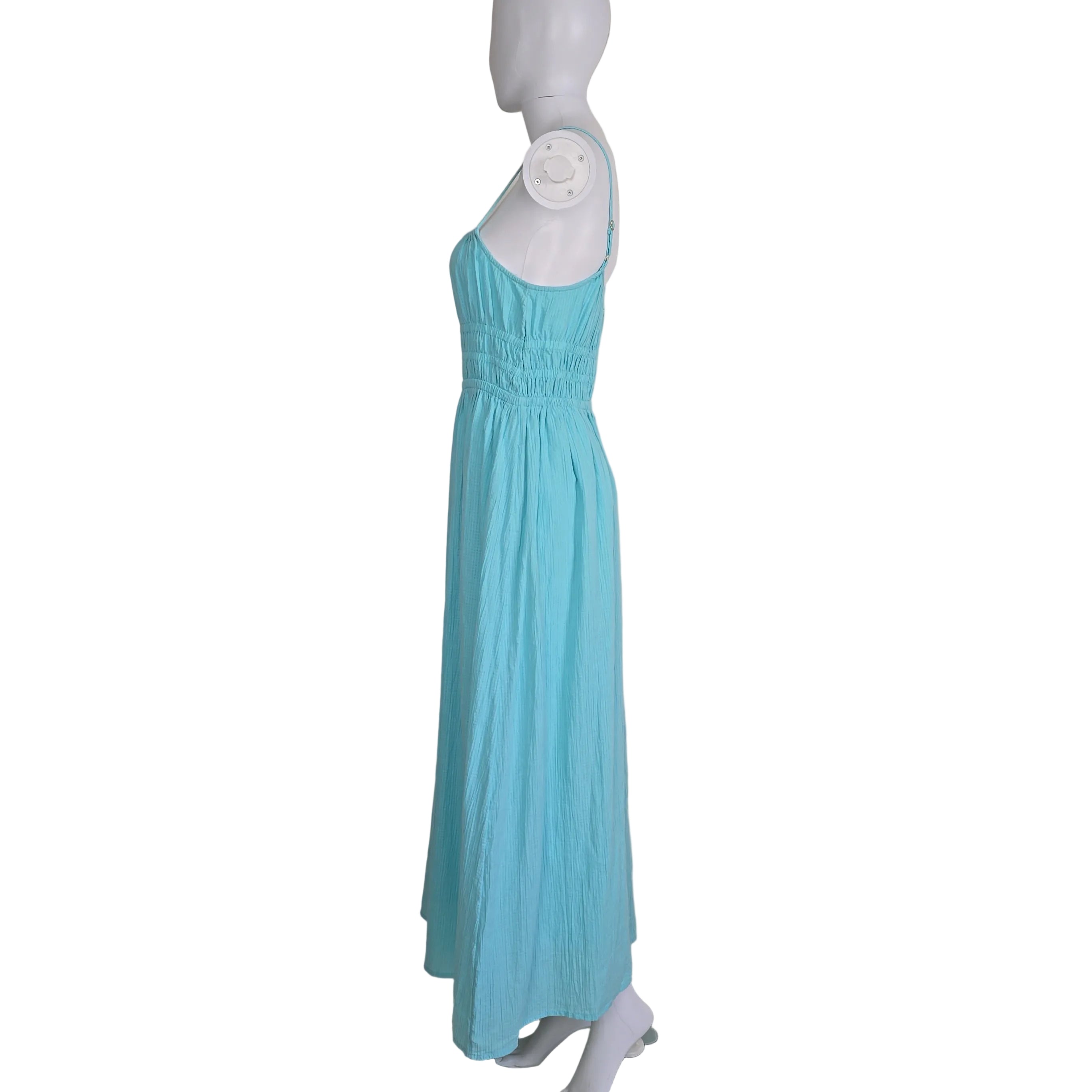 Light blue dress on a light background