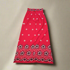 Vintage Pink Flower Power Skirt