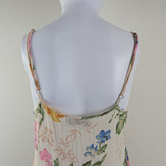 Cream floral top on a light background